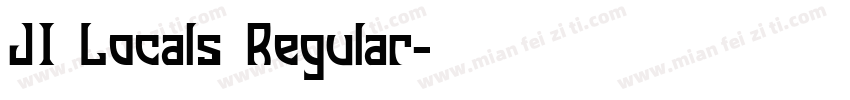 JI Locals Regular字体转换